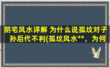 阴宅风水详解 为什么说孤坟对子孙后代不利(孤坟风水**，为何会对后代造成*影响？)